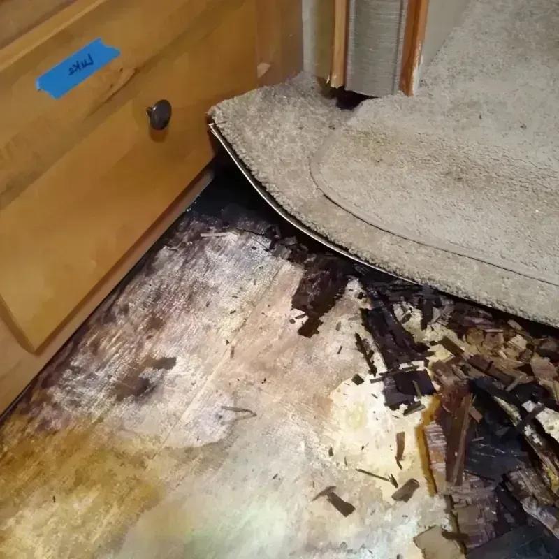 Wood Floor Water Damage in Rumford, ME